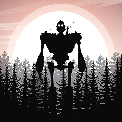 Iron Giant Movie Print - Wolf and Rocket