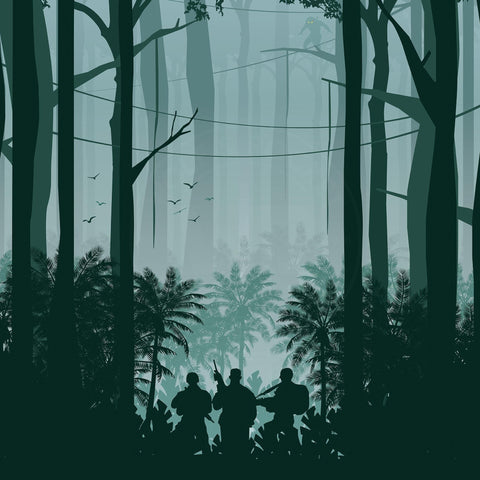Predator Movie Poster - Wolf and Rocket