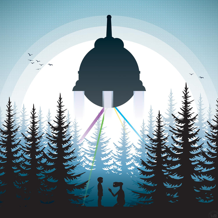 E.T Movie Poster - Wolf and Rocket