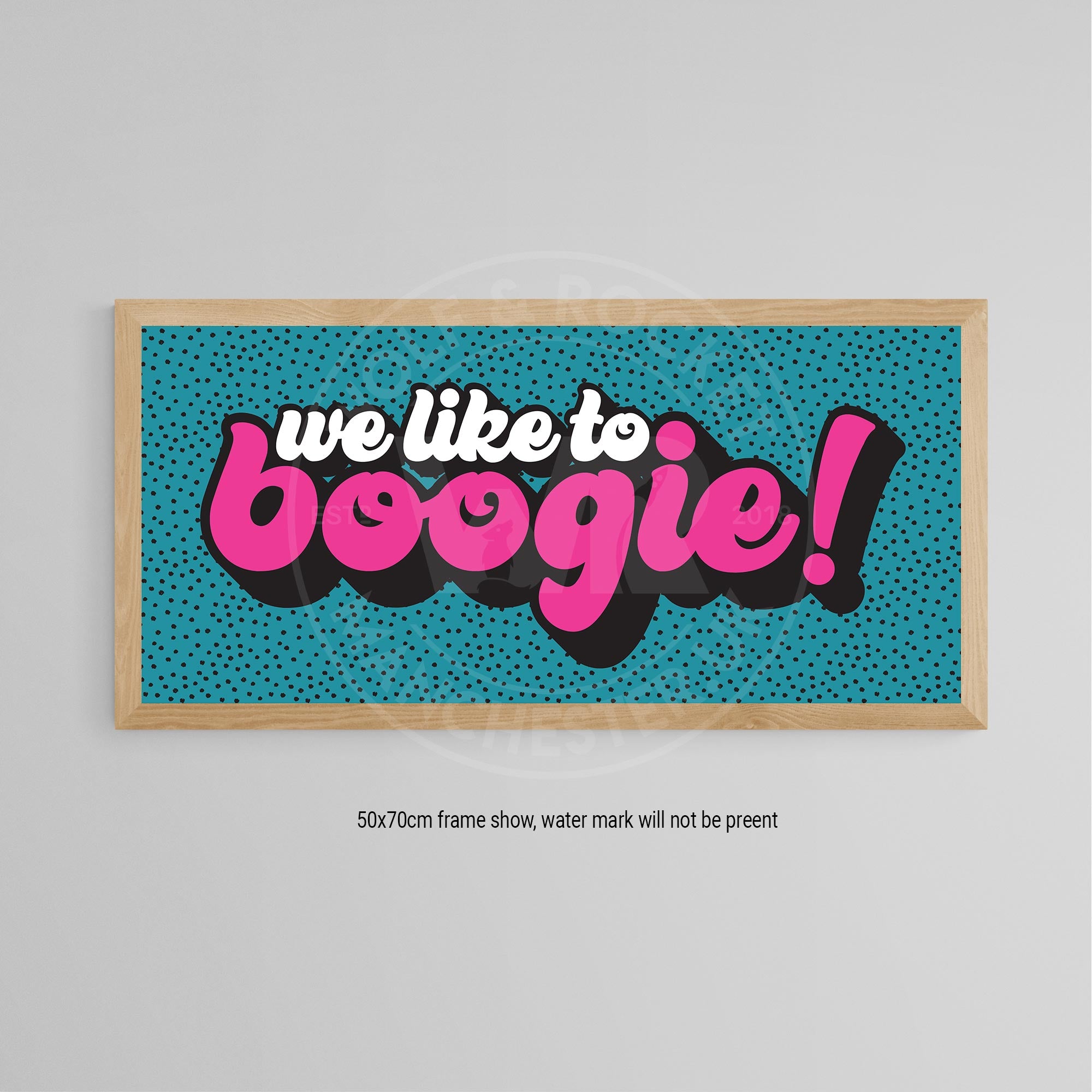 We Like To Boogie Poster Print - Wolf and Rocket