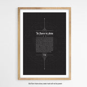 The Man In The Arena Quote Poster - Wolf and Rocket