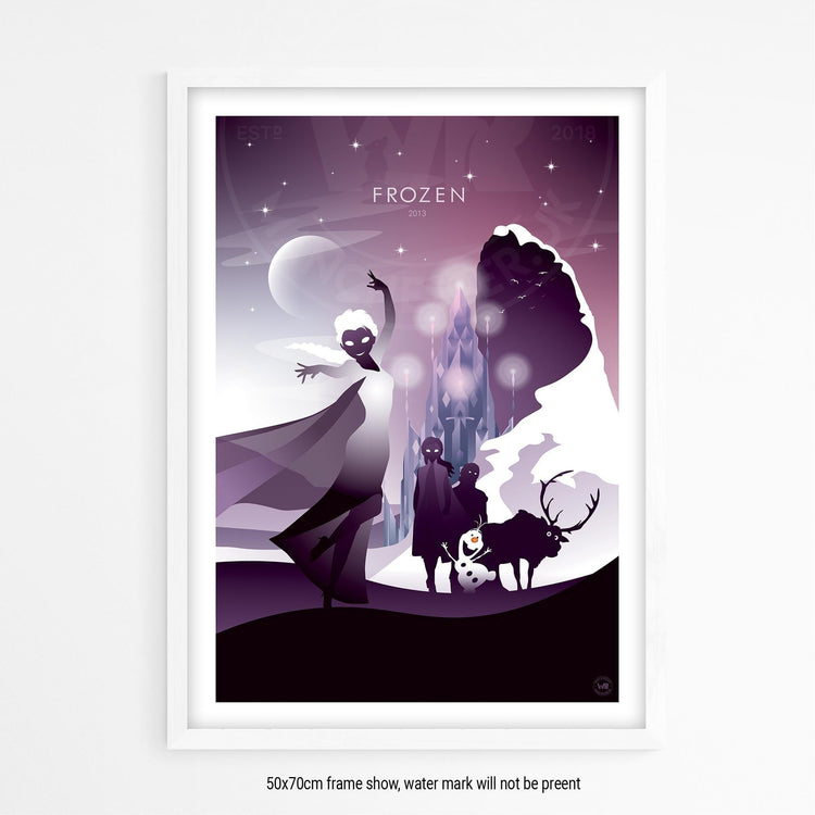 Frozen Movie Poster - Wolf and Rocket
