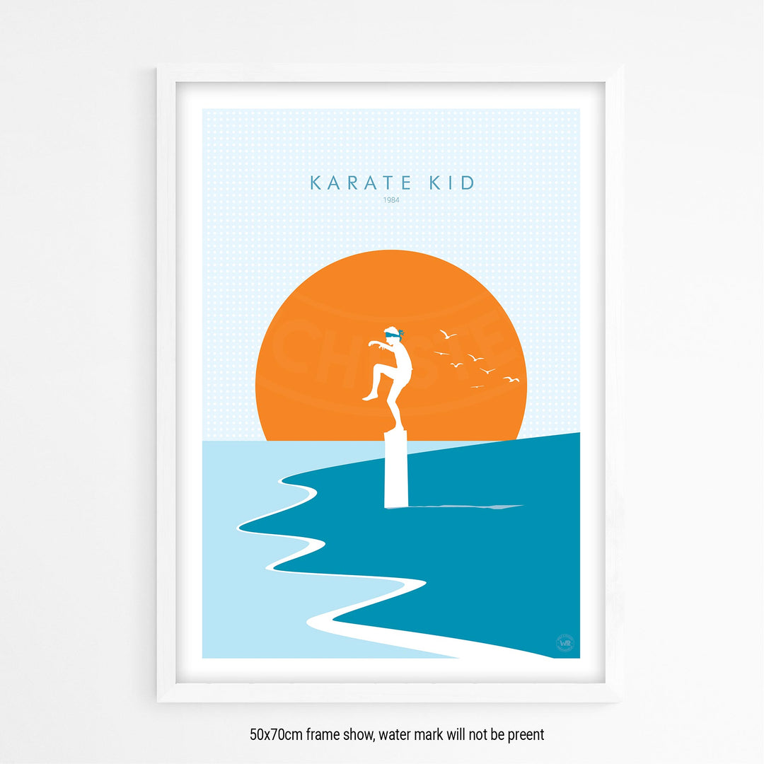 Karate Kid Movie Poster - Wolf and Rocket