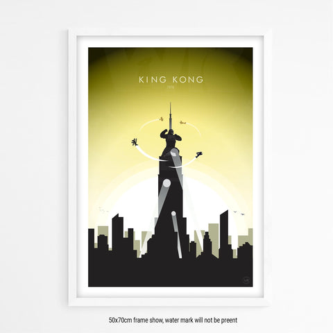 King Kong Movie Poster - Wolf and Rocket
