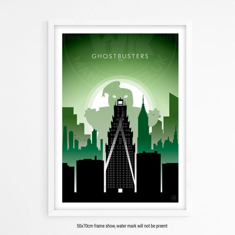 Ghostbusters Movie Poster - Wolf and Rocket