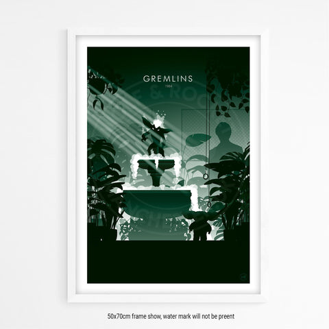 Gremlins Movie Poster - Wolf and Rocket