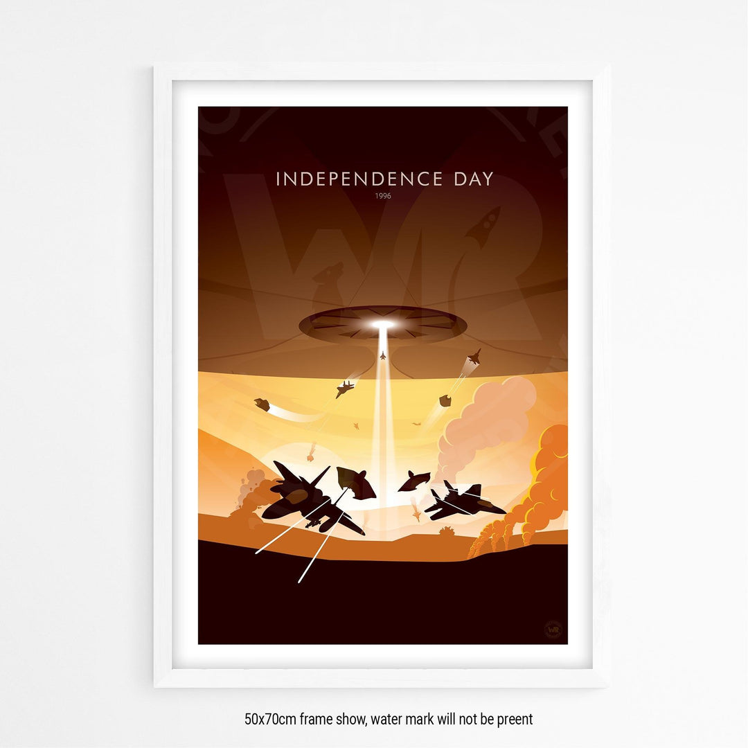 Independence Day Movie Poster - Wolf and Rocket